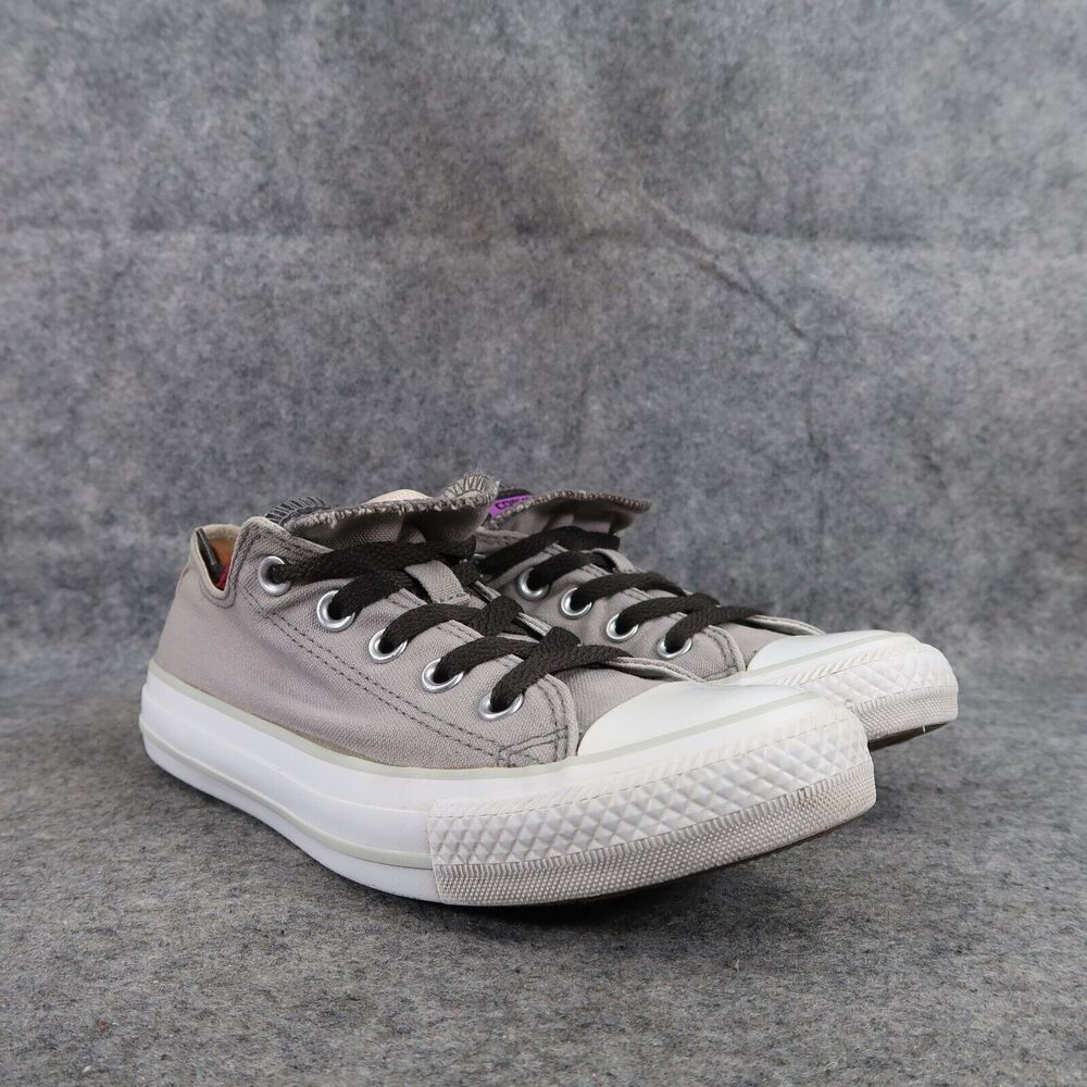 Converse Shoes Womens 6 Sneakers Casual Chuck Taylor All Star Double Tongue Gray